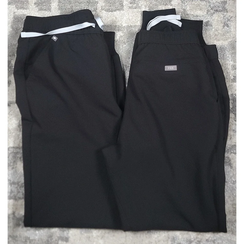 Figs‎ Med Scrubs Men's Black Joggers Technical Collection Sz SMALL LOT OF 2